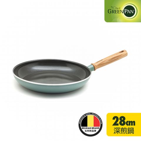 GreenPan 鑽石陶瓷塗層不沾平底鍋 Mayflower系列 28cm(不挑爐具,IH爐適用)
