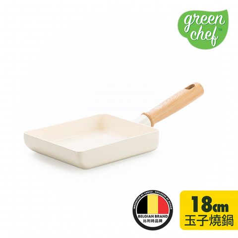 GreenPan GreenChef 鑽石陶瓷塗層不沾玉子燒鍋 東京木紋系列 (14x18cm)