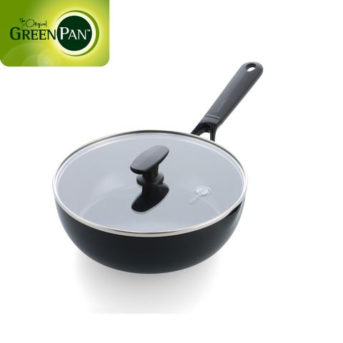 GreenPan 鑽石陶瓷塗層不沾萬用鍋 All-in-one 24cm/含蓋(不挑爐具)【專利導磁技術/快速導熱/耐熱450度】