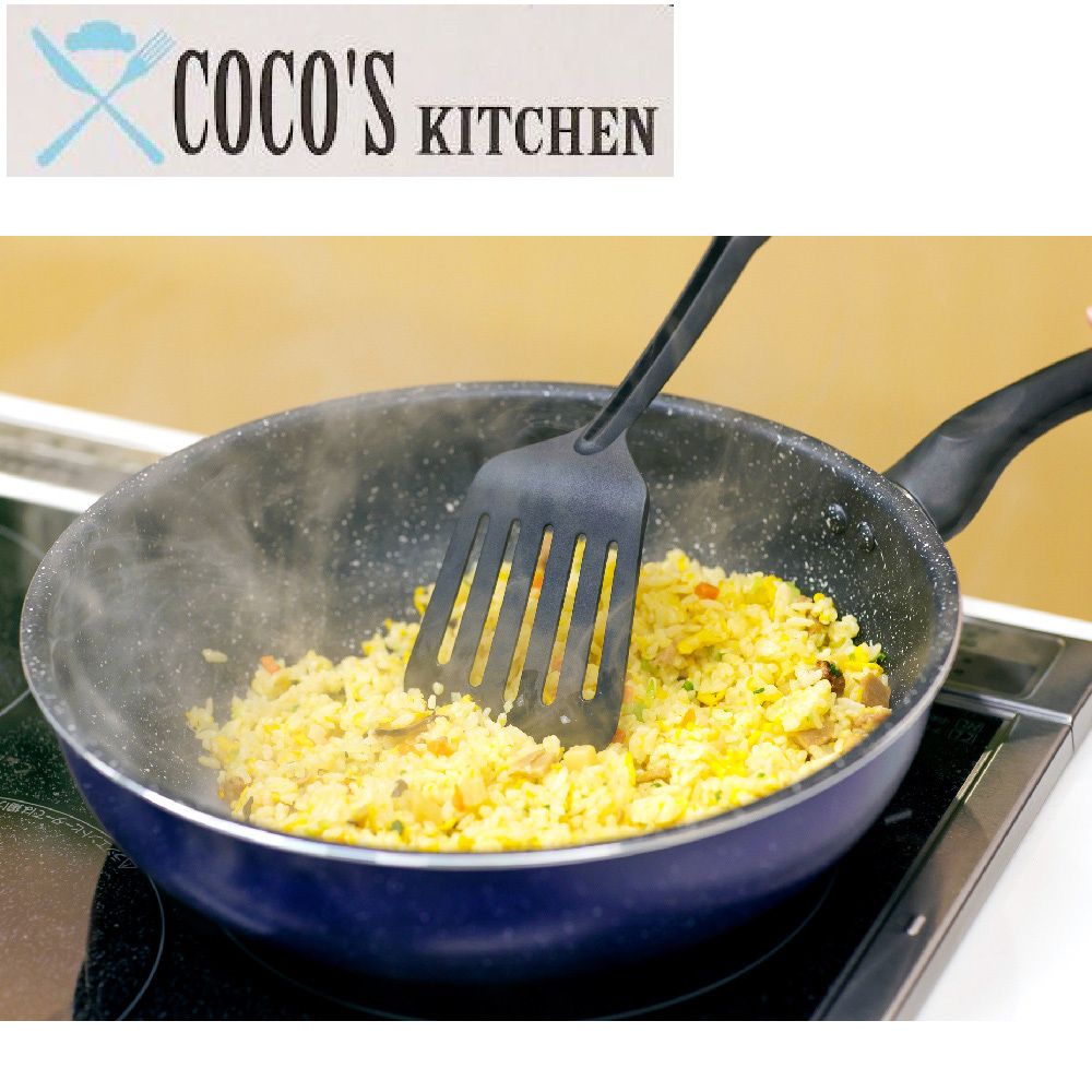  【日本Cocos Kitchen】大理石極輕量不沾平底煎鍋 20cm IH爐可用 平底鍋 深煎鍋 不挑爐具 免開鍋