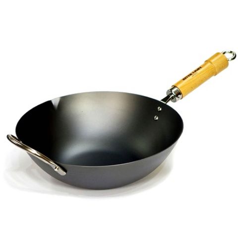 【極PREMIUM】日本製北京鍋 鐵炒鍋 附把手 36cm