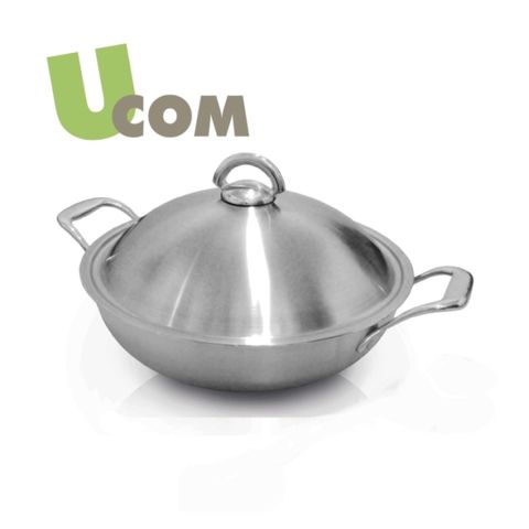 《U.COM益康屋》新都會多層複合金萬用鍋雙耳28cm