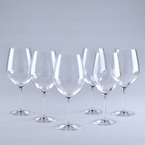 德國 WMF Easy Plus 水晶玻璃勃根地酒杯 水晶杯 玻璃杯 紅酒杯 6入