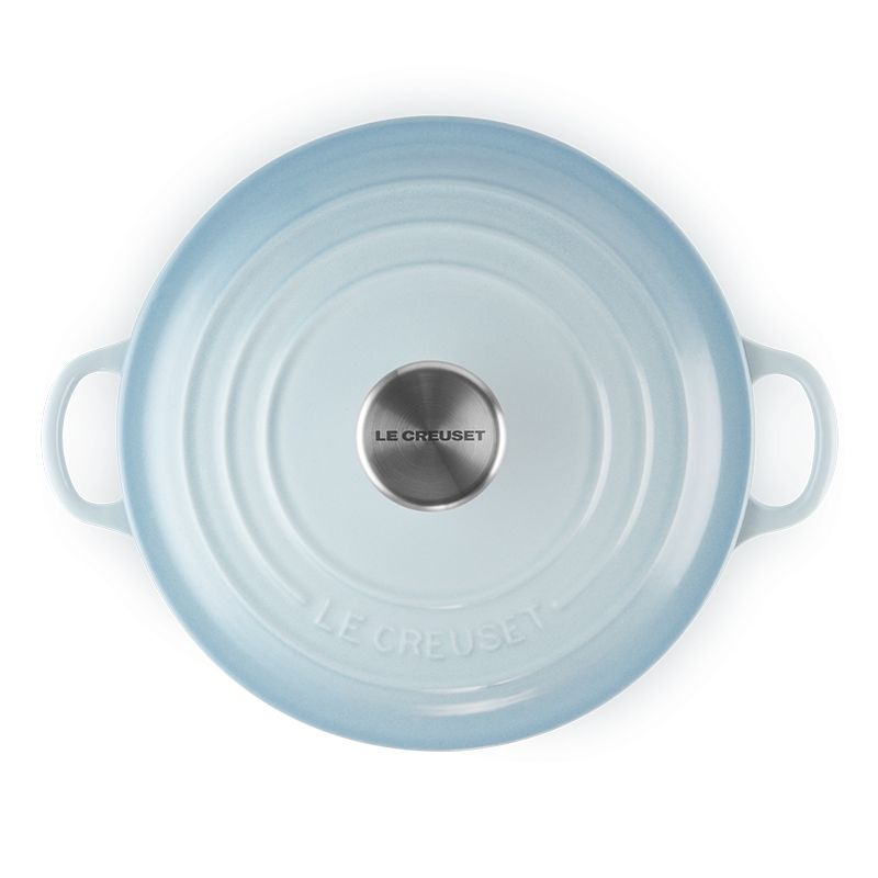 LE CREUSET -琺瑯鑄鐵鍋圓鍋20cm (海岸藍-鋼頭-內鍋白) - PChome LE CREUSET -琺瑯鑄鐵鍋圓鍋20cm (海岸藍-鋼頭-內鍋白) - PChome