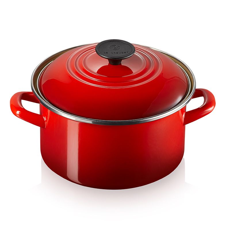 LE CREUSET -琺瑯便利湯鍋18cm (櫻桃紅)