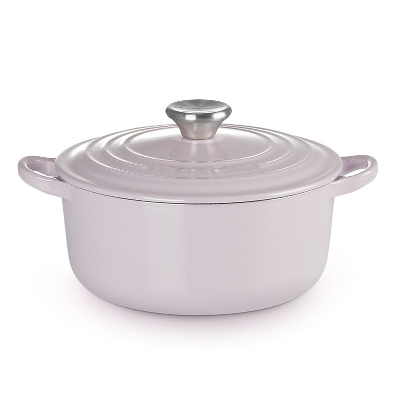 LE CREUSET -典藏琺瑯鑄鐵鍋圓鍋20cm(薰衣草/杏仁奶茶/貝殼粉/薄荷綠/水手藍)