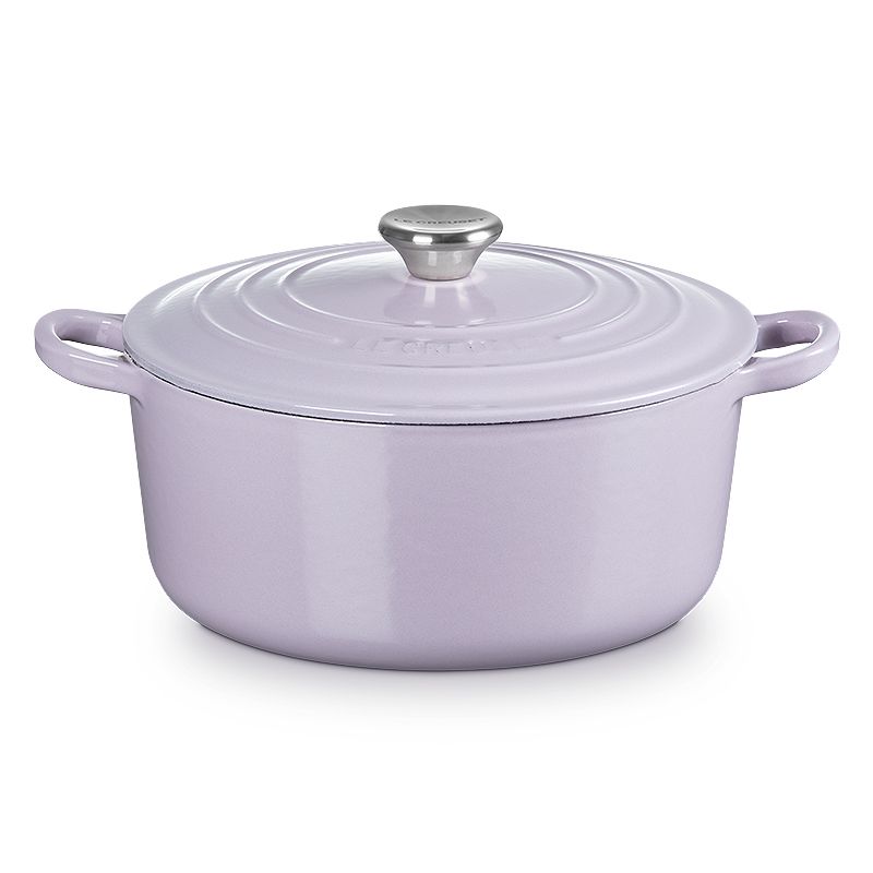 LE CREUSET -典藏琺瑯鑄鐵鍋圓鍋24cm(薰衣草/杏仁奶茶/薄荷綠/水手藍)