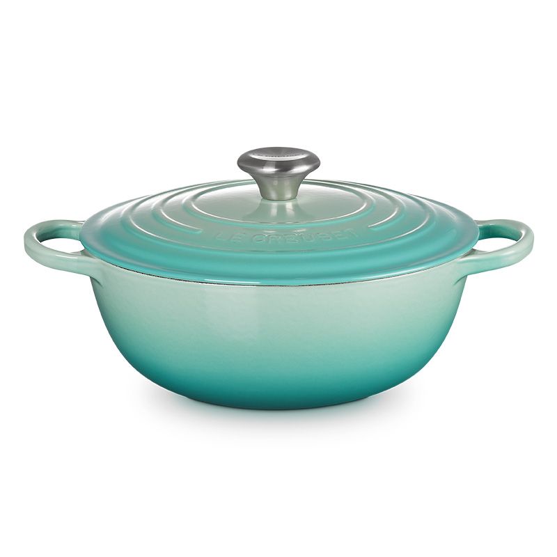 LE CREUSET -典藏琺瑯鑄鐵鍋媽咪鍋26cm(薰衣草/貝殼粉/薄荷綠/水手藍)