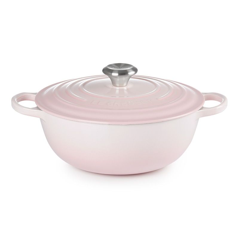 LE CREUSET -典藏琺瑯鑄鐵鍋媽咪鍋26cm(薰衣草/貝殼粉/薄荷綠/水手藍)