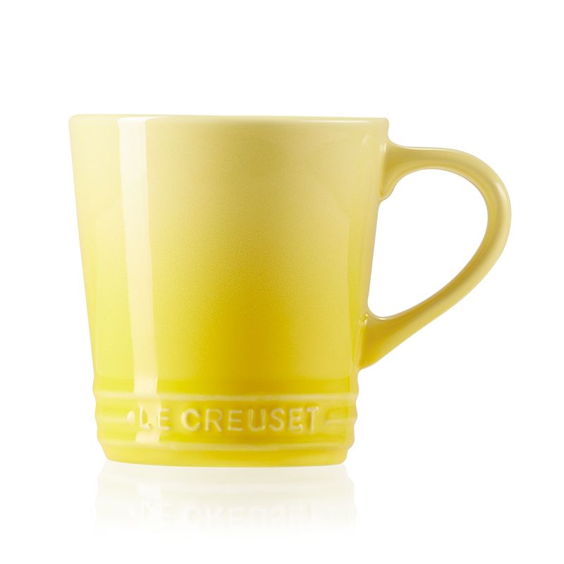 LE CREUSET -瓷器V馬克杯330ml (閃亮黃)