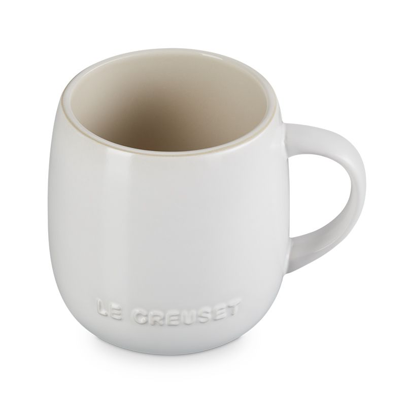 LE CREUSET -瓷器蛋蛋馬克杯380ml (棉花白)