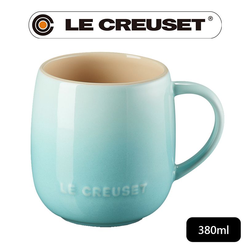 LE CREUSET -瓷器蛋蛋馬克杯380ml (薄荷綠)