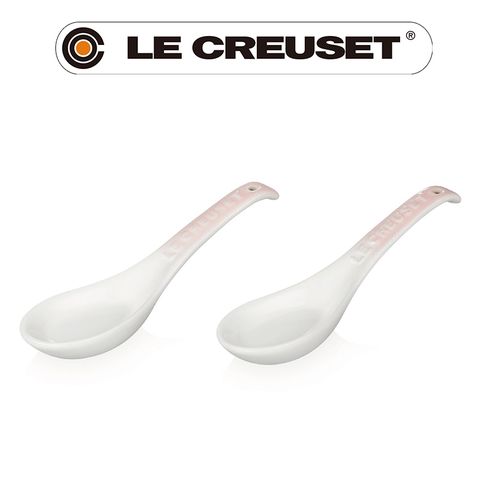 LE CREUSET -新采和風系列-瓷器湯匙 2入 (淡粉紅)