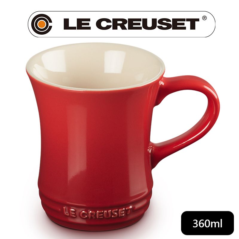 LE CREUSET -瓷器馬克杯360ml (櫻桃紅)