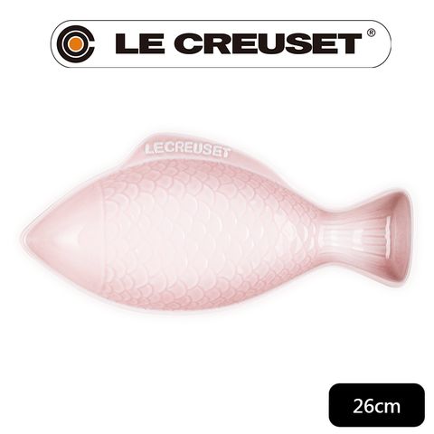 LE CREUSET -瓷器鮮魚盤(中) (貝殼粉)