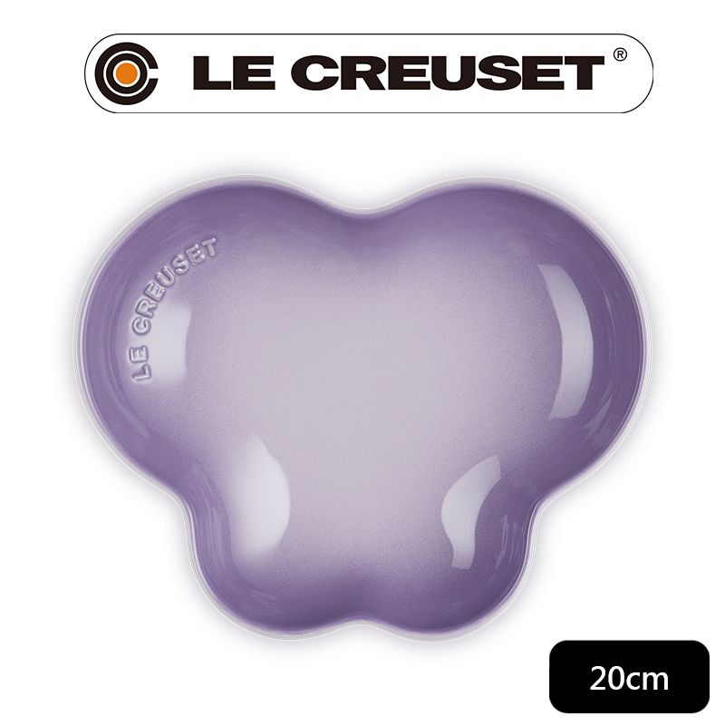 LE CREUSET -瓷器繁花系列蝴蝶盤20cm (藍鈴紫)