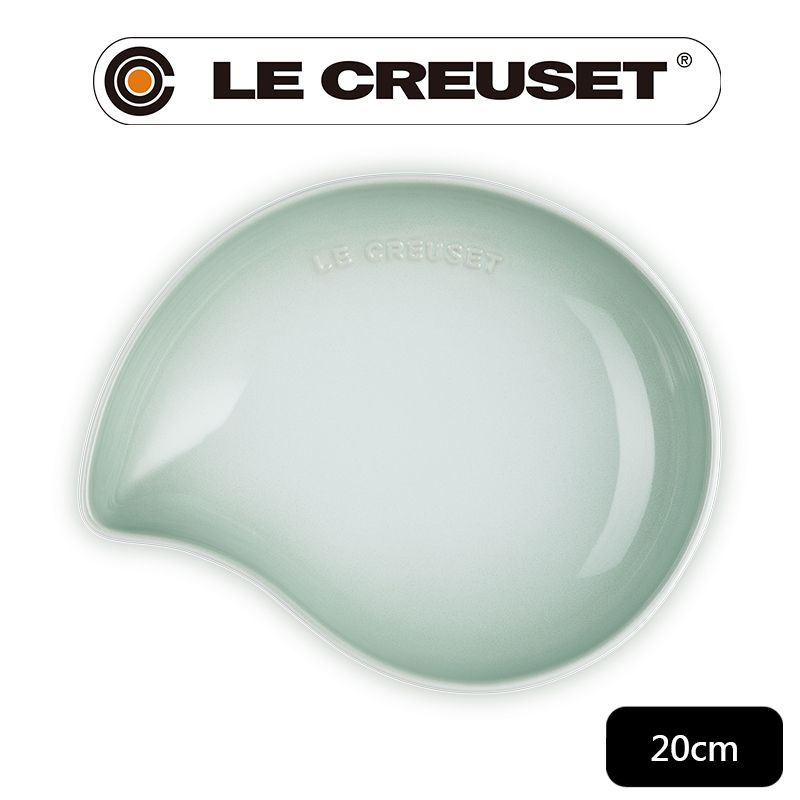 LE CREUSET -瓷器繁花系列葉形盤20cm (湖水綠)