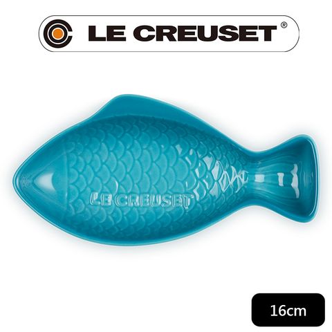 LE CREUSET -瓷器鮮魚盤(小) (加勒比海藍)