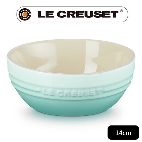 LE CREUSET -瓷器韓式湯碗 (冰川綠-無盒)