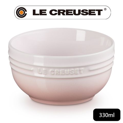 LE CREUSET -瓷器輕虹霓彩系列飯碗330ml-貝殼粉