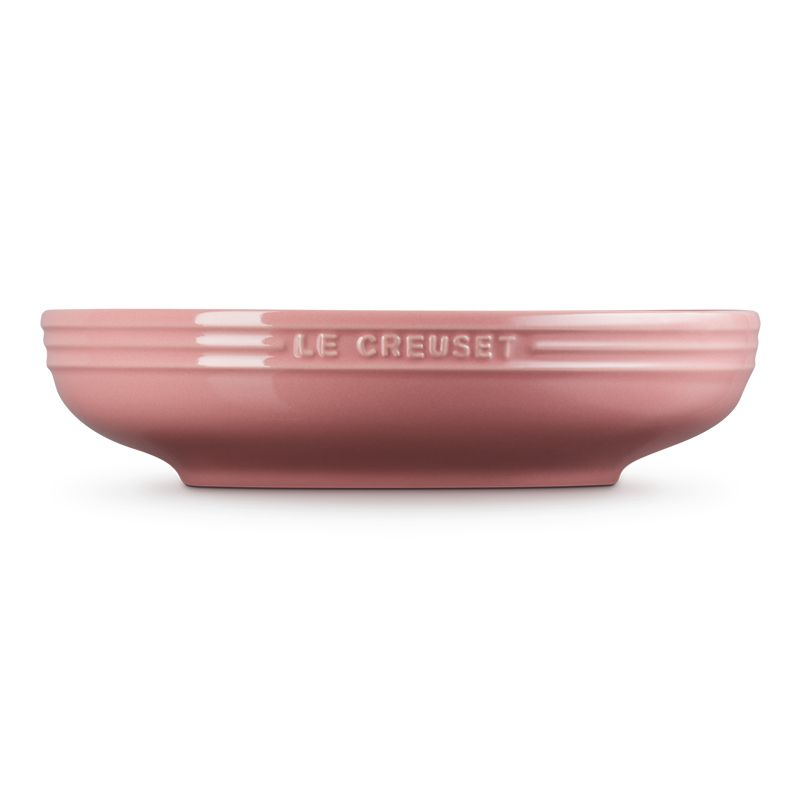 LE CREUSET -瓷器輕虹霓彩系列深圓盤20cm薔薇粉