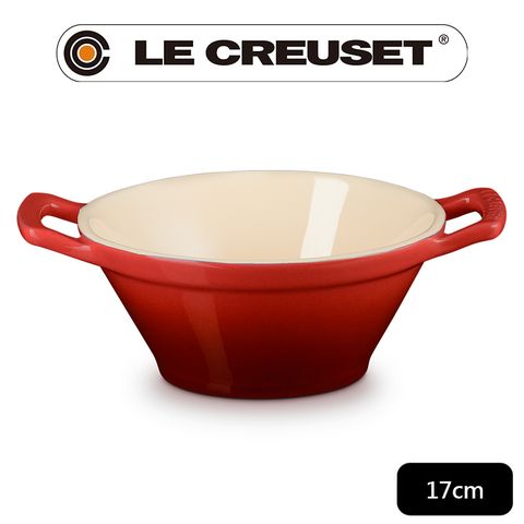 LE CREUSET -瓷器卡蘇雷碗 (櫻桃紅-無盒)