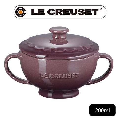 LE CREUSET -雪藏時光系列瓷器雙耳湯碗200ml (無花果)