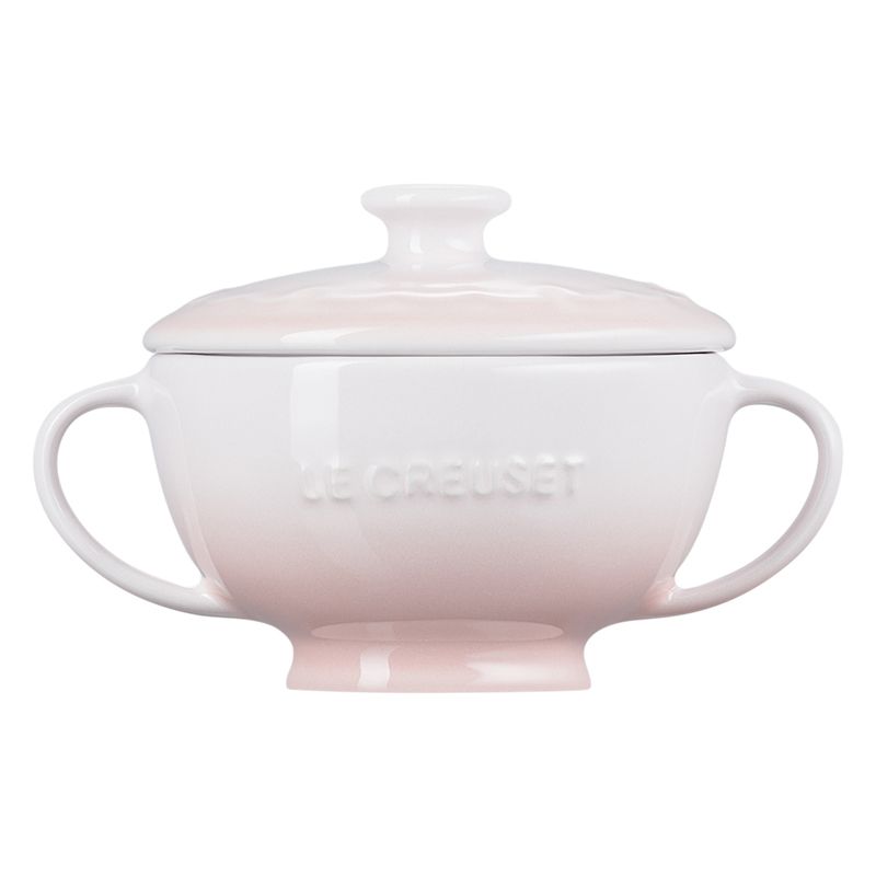 LE CREUSET -雪藏時光系列瓷器雙耳湯碗200ml (貝殼粉)