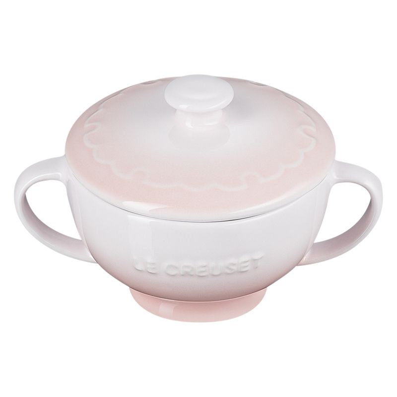 LE CREUSET -雪藏時光系列瓷器雙耳湯碗200ml (貝殼粉)