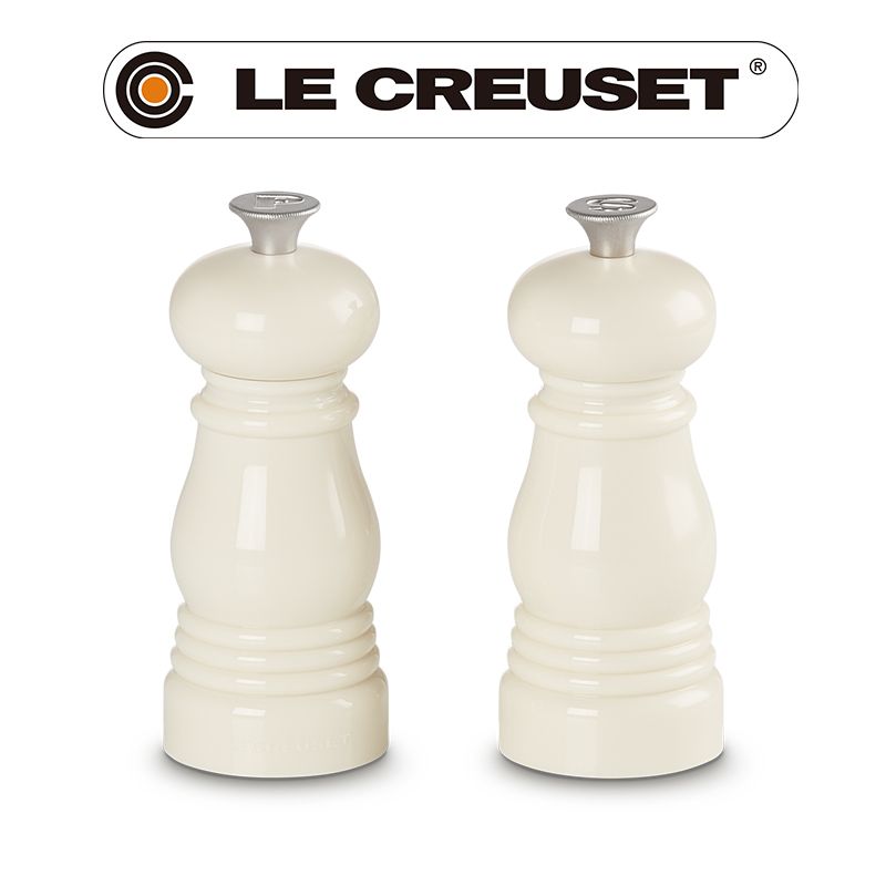 LE CREUSET -迷你胡椒鹽粒研磨罐2入(亮珠光)