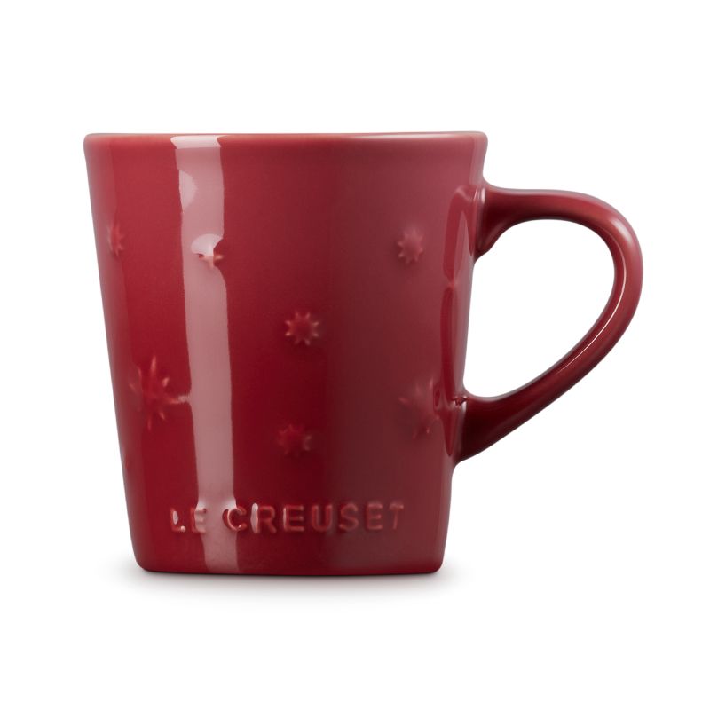 LE CREUSET -瓷器V馬克杯330ml (星塵之光/樹莓)