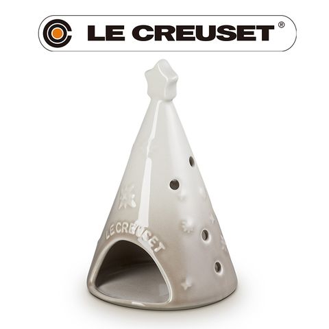 LE CREUSET-瓷器燭台(星塵之光/肉豆蔻)