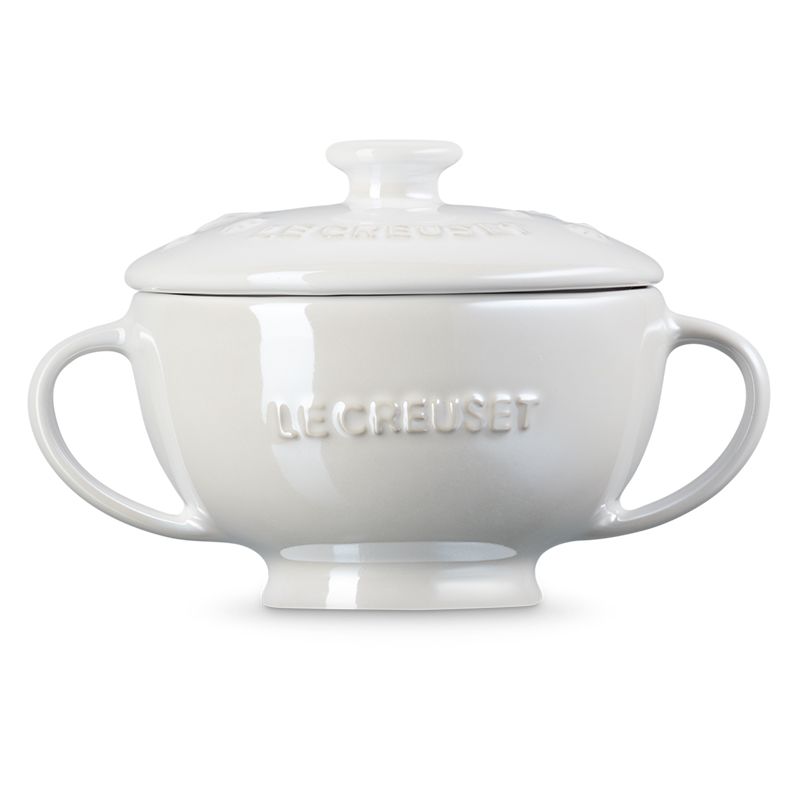 LE CREUSET -瓷器雙耳湯碗200ml (星塵之光/珠光白)