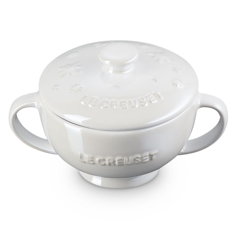 LE CREUSET -瓷器雙耳湯碗200ml (星塵之光/珠光白)