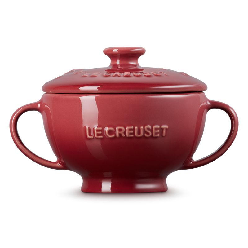 LE CREUSET -瓷器雙耳湯碗200ml (星塵之光/樹莓)