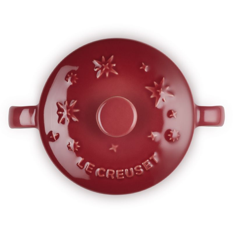 LE CREUSET -瓷器雙耳湯碗200ml (星塵之光/樹莓)