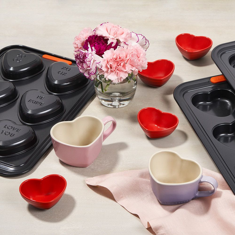 LE CREUSET -瓷器迷你愛心杯 4入 (多色任選)