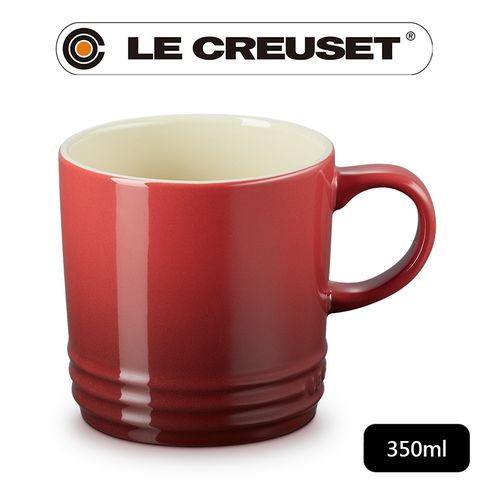 LE CREUSET -瓷器英式馬克杯350ml (酒紅)