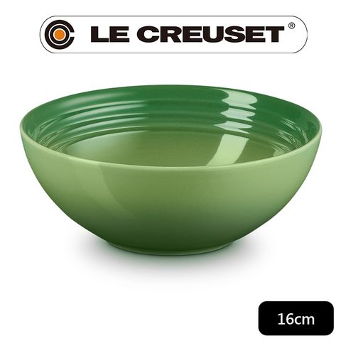 LE CREUSET -瓷器早餐穀片碗 16cm (綠竹青-無盒)