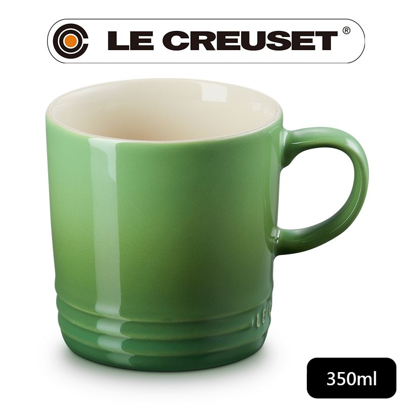 LE CREUSET -瓷器英式馬克杯350ml (綠竹青-無盒)