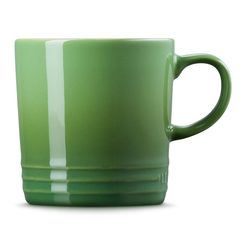 LE CREUSET -瓷器英式馬克杯350ml (綠竹青-無盒)