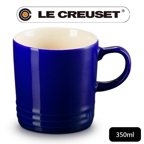 LE CREUSET -瓷器英式馬克杯350ml (靛青藍)