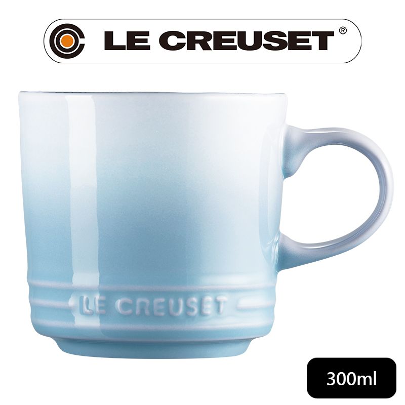 LE CREUSET -瓷器英式馬克杯 300ml (海岸藍-無盒)