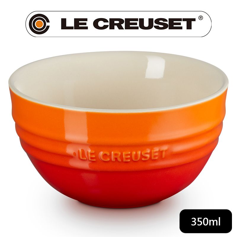 LE CREUSET -瓷器韓式飯碗350ml (火焰橘)