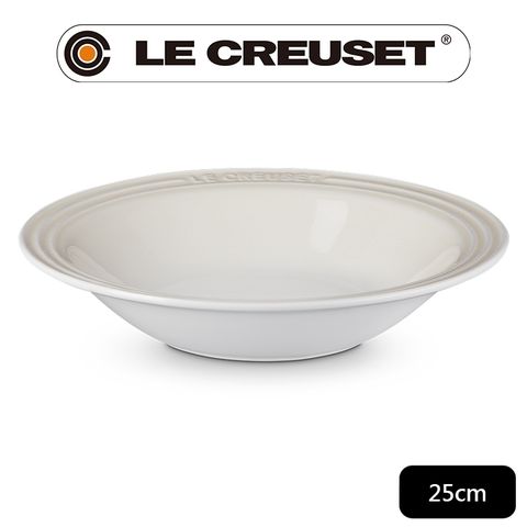 LE CREUSET-瓷器東京款義麵盤25cm (蛋白霜)