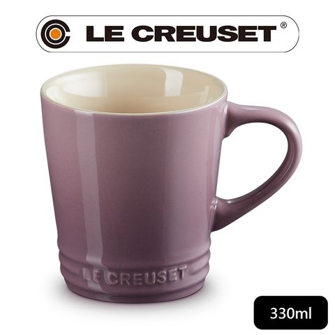 LE CREUSET -瓷器V馬克杯330ml (錦葵紫)