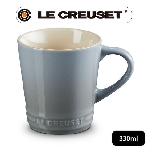 LE CREUSET -瓷器V馬克杯330ml (迷霧灰)