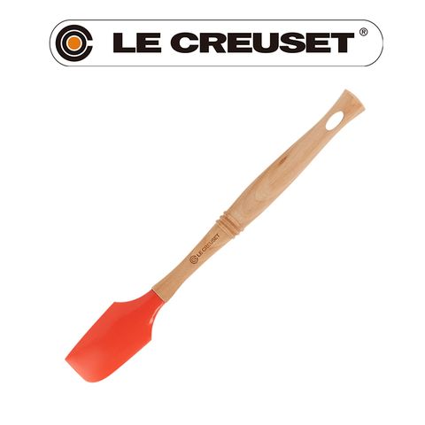 LE CREUSET -耐熱矽膠V小鏟 (火焰橘)