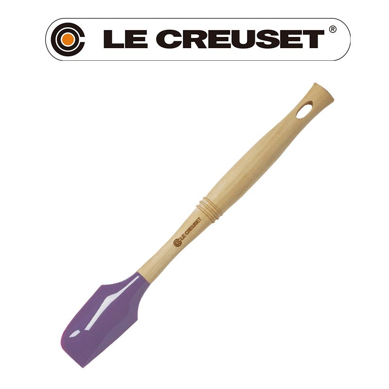 LE CREUSET -耐熱矽膠V小鏟 (葡萄紫)