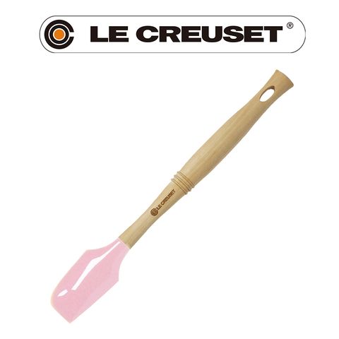 LE CREUSET -耐熱矽膠V小鏟 (粉紅)